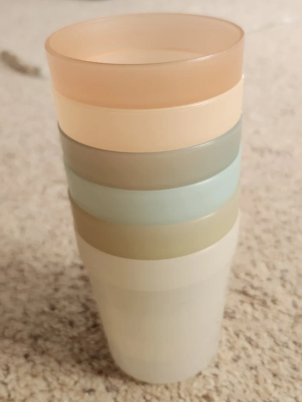 Target Pastel Frosted Plastic Cups - Aqua, Peach, Mint